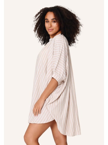 Linga Dore Tunik in Dark beige stripe