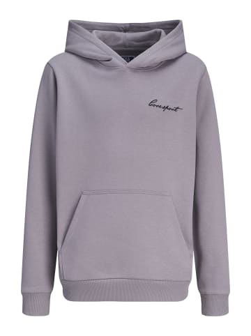 JACK & JONES Junior Hoodie 'Dust Script' in lila