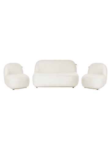 Beliani Sitzgruppe LOVBERG in Weiß