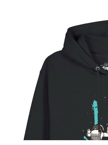wat? Apparel Sweatshirt Graffiti Astronaut in Schwarz