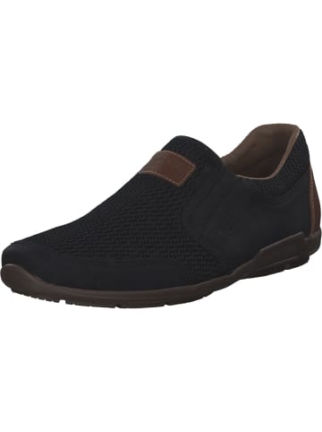 rieker Sportliche Slipper in schwarz/schwarz/amaretto