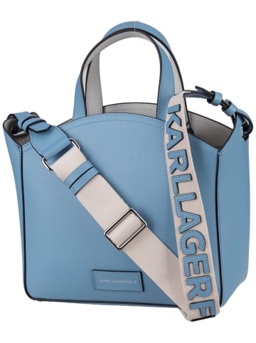 Karl Lagerfeld Handtasche K/Circle SM Perforated in Blue Bloom