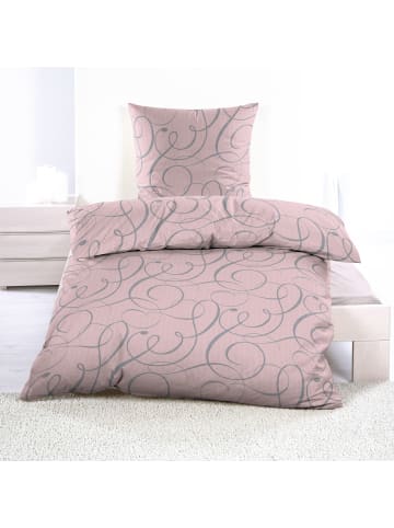 Casa Colori Seastar Casa Colori Microfaser Seersucker Bettwäsche - Ornament  in rosa