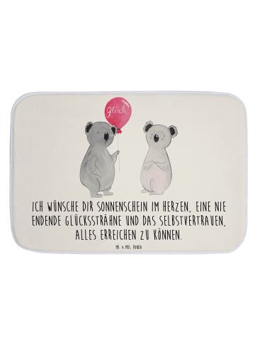 Mr. & Mrs. Panda Badteppich Koala Luftballon mit Spruch in Weiß