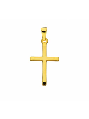 Adeliás Damen & Herren 333 Gold Kreuz Anhänger in gold