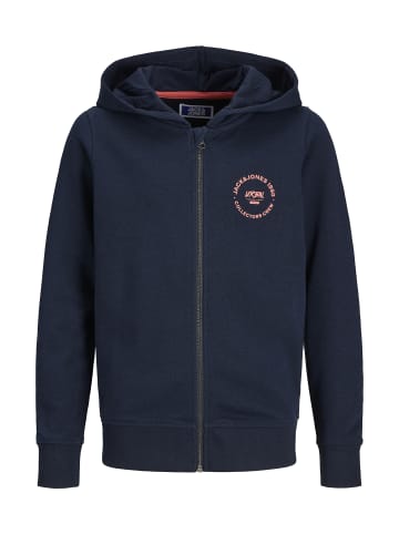 JACK & JONES Junior Sweatjacke 'Simon' in dunkelblau