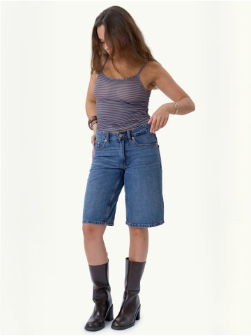 ITS MAY Top Evelina in Brown-Light Blue