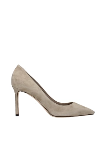 Jimmy Choo Grau Leder Hoch Absatz Pumps
