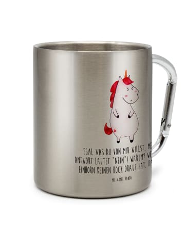 Mr. & Mrs. Panda Kaffeetasse Einhorn Wut mit Spruch in Silber