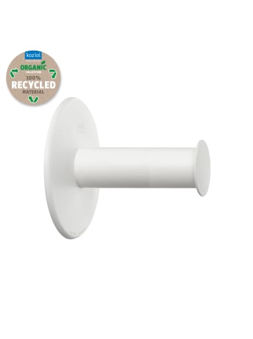 koziol PLUG'N'ROLL - WC-Rollenhalter in recycled white