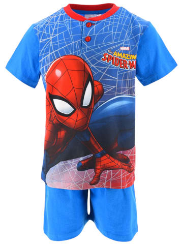 Spiderman Schlafanzug kurz Spider-Man in Blau