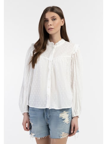 DreiMaster Vintage Damen Bluse in Wollweiss