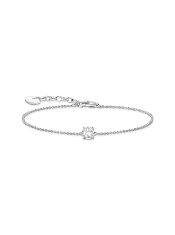 Thomas Sabo Armband Mit Weißem Zirkonia-Anhänger in silber, weiß