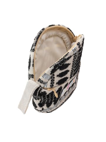 IZIA Damen Runde Minitasche in Schwarz Beige