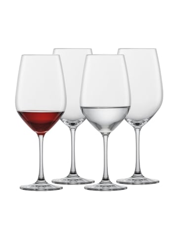 Schott Zwiesel 4er Set Wassergläser / Rotweingläser Forté in 530 ml in transparent