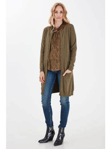 Pulz Strickjacke PZSARA Regular fit in Stone Gray Melange