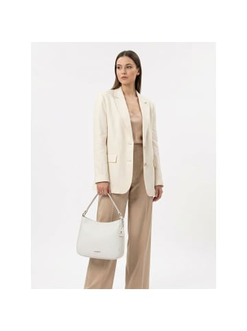 Lazarotti Bologna Leather Hobo Schultertasche Leder 27 cm in cream