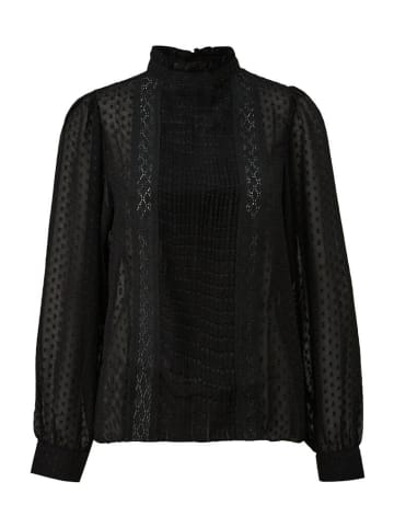 Q/S designed by Langarmbluse in Schwarz