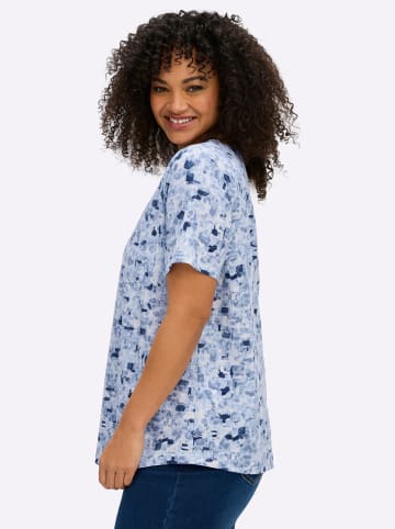 Sieh an! Shirt in hellblau-bleu-bedruckt