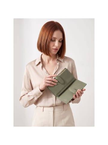 Lazarotti Bologna Leather Geldbörse Leder 20 cm olive