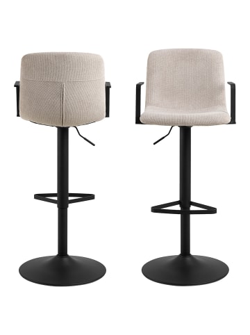 ebuy24 Barhocker Pablo Beige 2er Set