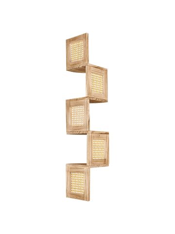 Beliani Bücherregal ALDER in Braun - (W) 19 x (H) 101 x (L) 19 cm