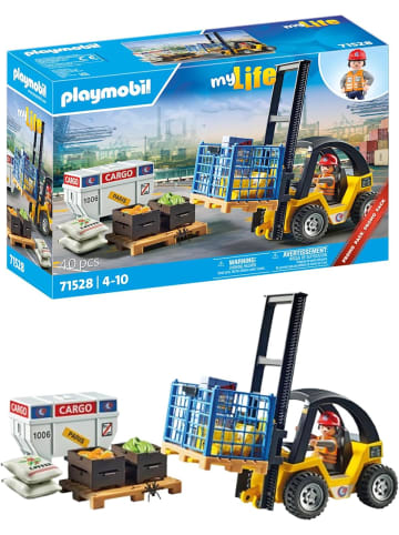 Playmobil MyLife 71528 Gabelstapler mit Fracht 6+