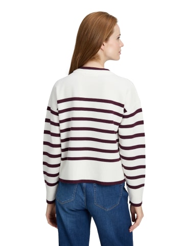 BETTY & CO Pullover in ecru aubergine - 0001