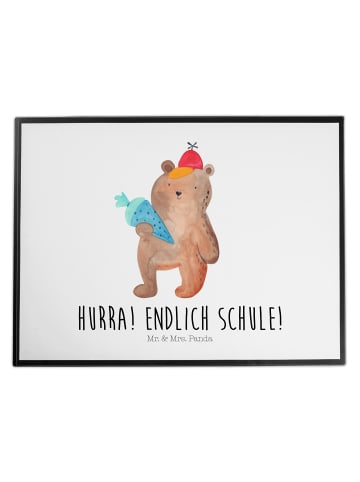 Mr. & Mrs. Panda tischauflage Bär Schultüte mit Spruch in Weiß