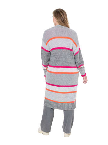 LAURASØN Strickjacke in grau melange