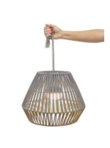 Licht-Erlebnisse Außen Pendelleuchte EEK F (B)40 x (L)40 cm in TaupeTaupe