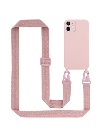 cadorabo Handykette für Apple iPhone 12 MINI Hülle in LIQUID PINK