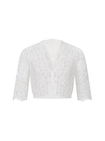 Nübler Dirndlbluse kurzarm Gea in Weiß