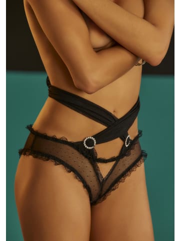 PETITE FLEUR GOLD Body in schwarz