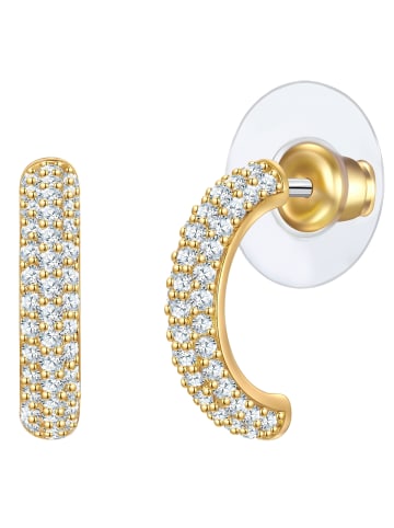Yokoamii Ohrringe aus Messing mit Zirkonia in gelbgold
