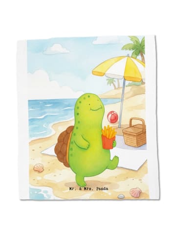Mr. & Mrs. Panda Shopper Bag Schildkröte  Pommes Design ohne Spruch in Weiß