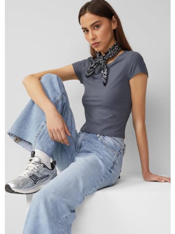 QS T-Shirt in 9825_dunkelgrau