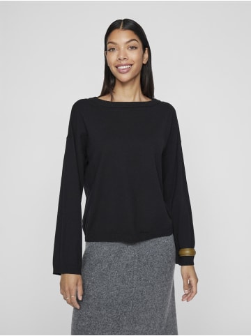 Vila Strickpullover in Black