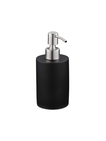 relaxdays 2 x Seifenspender in Schwarz - 180 ml