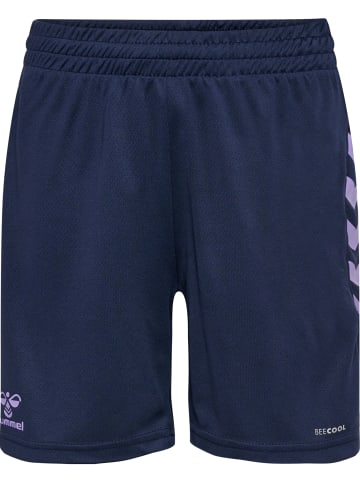 Hummel Hummel Kurze Hose Hmlstaltic Multisport Kinder Atmungsaktiv Leichte Design Schnelltrocknend in MARINE/PAISLEY PURPLE