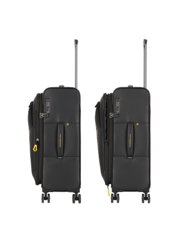 Mandarina Duck Eco Coated 4 Rollen Trolley M 67 cm in black