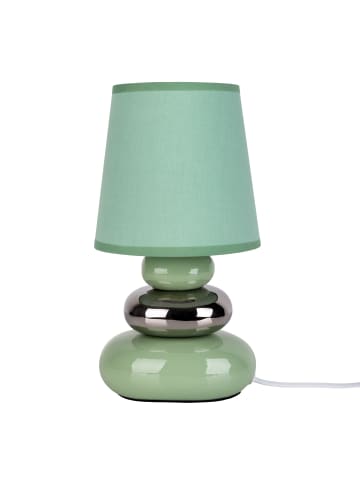 näve Tischleuchte "STONEY" in mint - (L)16 cm x (B)16 cm x (H)31 cm