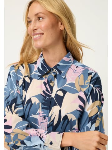 Olsen Bluse in blau rosa