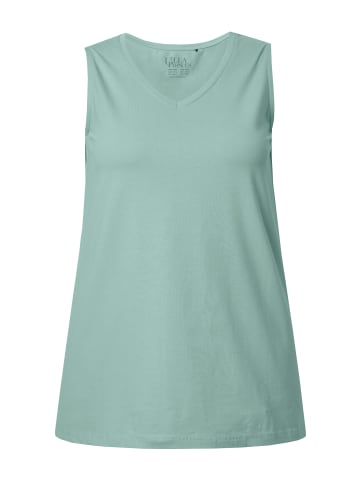 Ulla Popken Strick-Top in helles moosgrün