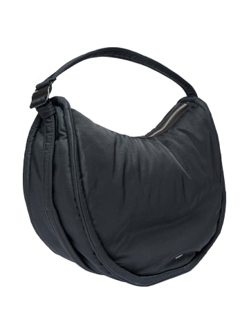 SANDQVIST Curve Half Moon Bag L - Umhängetasche 42 cm (black) in schwarz