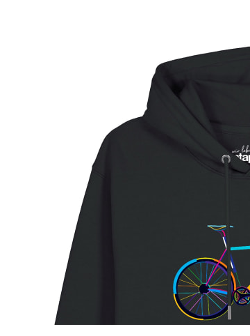 wat? Apparel Sweatshirt Fahrrad by night in Schwarz