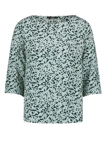 Zero  Blusenshirt. mit Print. in Dark Green/Blue