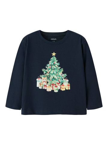name it Langarmshirt NMFVOSMAS LS NREG TOP in navy blazer