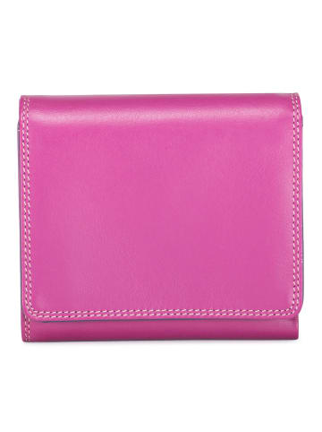 MYWALIT Geldbörse RFID Schutz Leder 10.5 cm in sangria multi