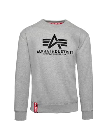 Alpha Industries Sweatshirt Basic Sweater in grau